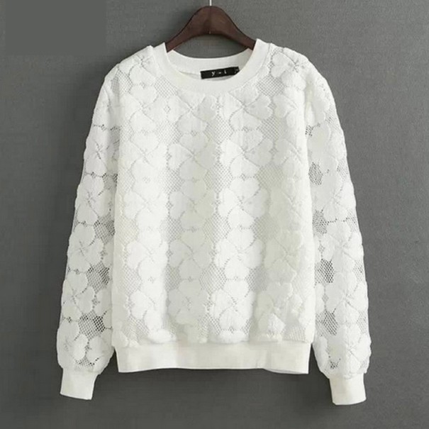 Damski sweter biały XS