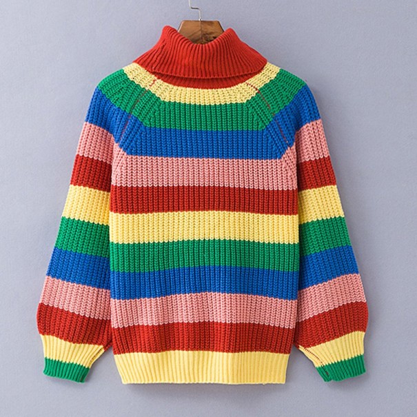 Damski sweter w paski L