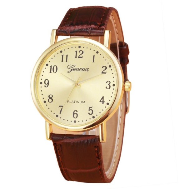 Damski zegarek retro J530 brązowy