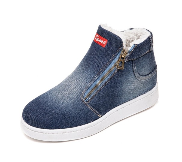 Damskie botki jeansowe ciemnoniebieski 37
