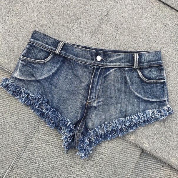 Damskie jeansowe mini szorty Elvira L