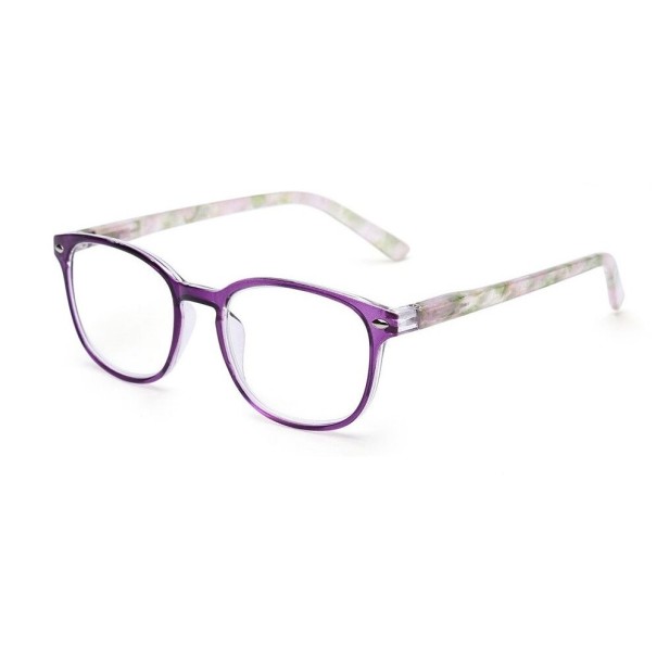 Damskie okulary korekcyjne blokujące światło niebieskie +2.00 fioletowy