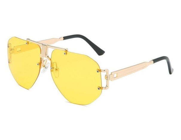 Damskie okulary przeciwsłoneczne E1733 żółty