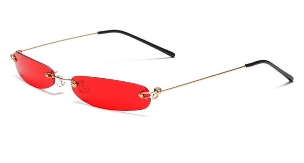 Damskie okulary przeciwsłoneczne E1767 czerwony
