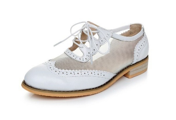 Damskie przezroczyste buty biały 46