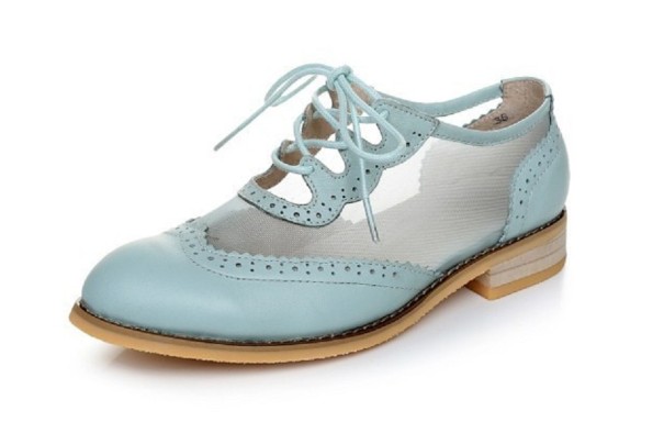 Damskie przezroczyste buty jasnoniebieski 42