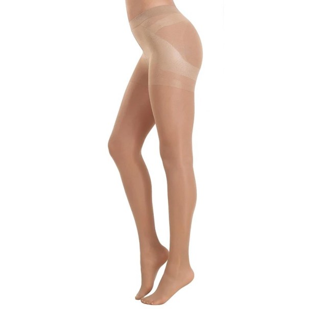 Damskie rajstopy 40D Sheer z wysokim stanem, wyszczuplające, elastyczne, modelujące, bielizna, elegancki wygląd, wygodne w noszeniu beżowy M