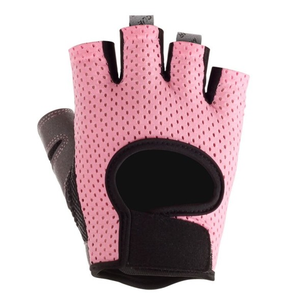 Damskie rękawiczki fitness różowy L