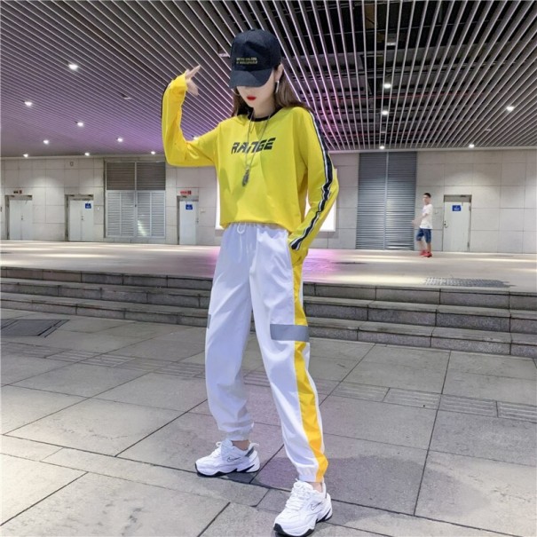 Damskie spodnie jogger odblaskowe M 4