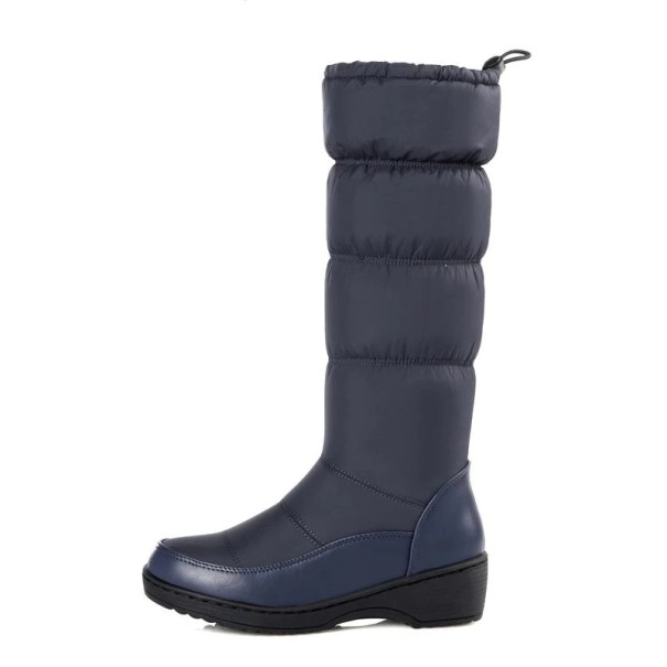 Damskie wysokie buty zimowe J1805 niebieski 39