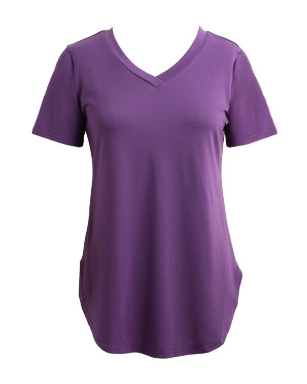 Dámsky basic top fialová 3XL