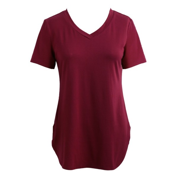 Dámský basic top vínová 3XL