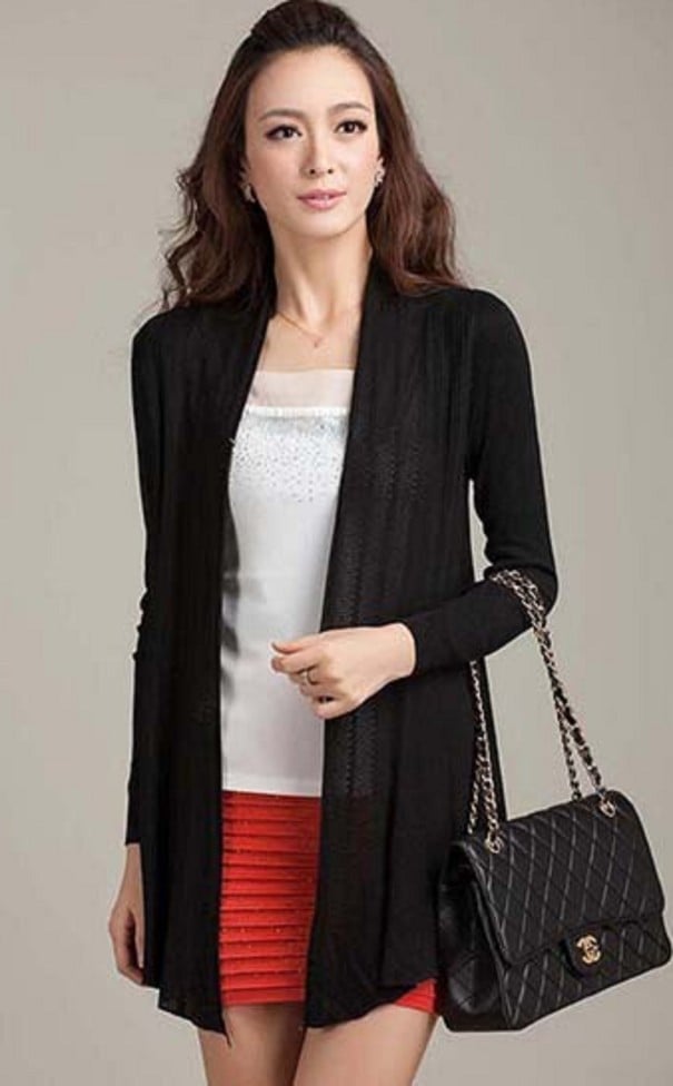 Dámský cardigan A2972 černá M