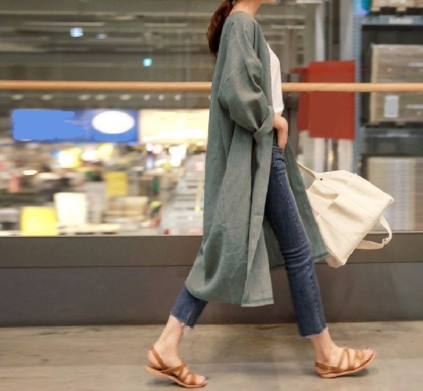 Dámský cardigan P1586 tmavě zelená S