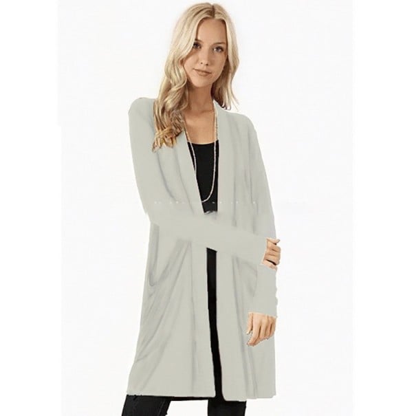 Dámský cardigan s kapsami A2195 bílá M