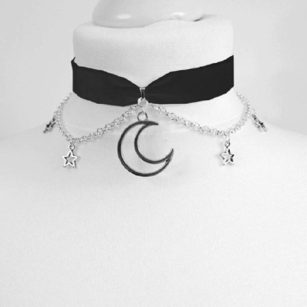 Dámsky Choker náhrdelník s príveskami 2