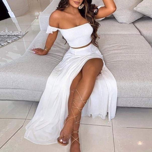Dámský crop top a sukně B1053 L 1