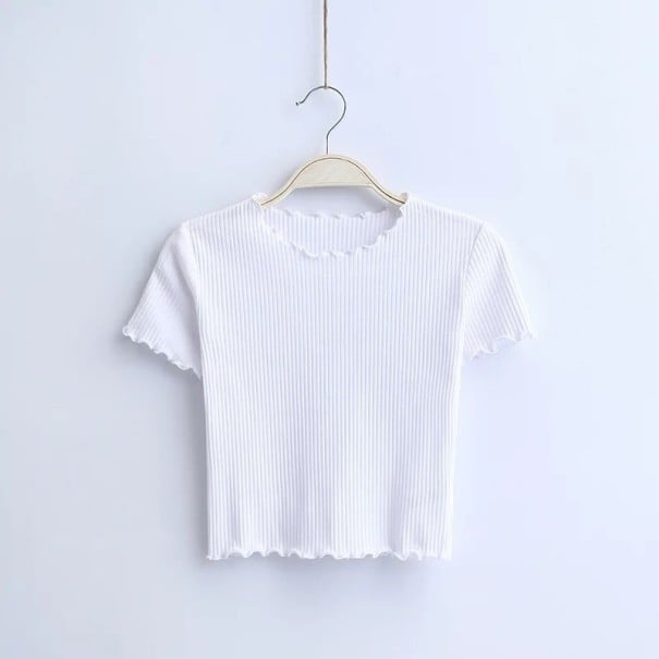 Dámský crop top bílá S