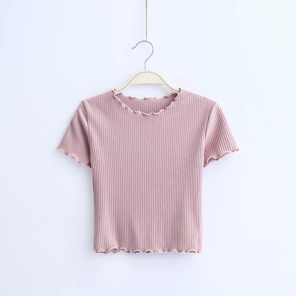 Dámsky crop top ružová M