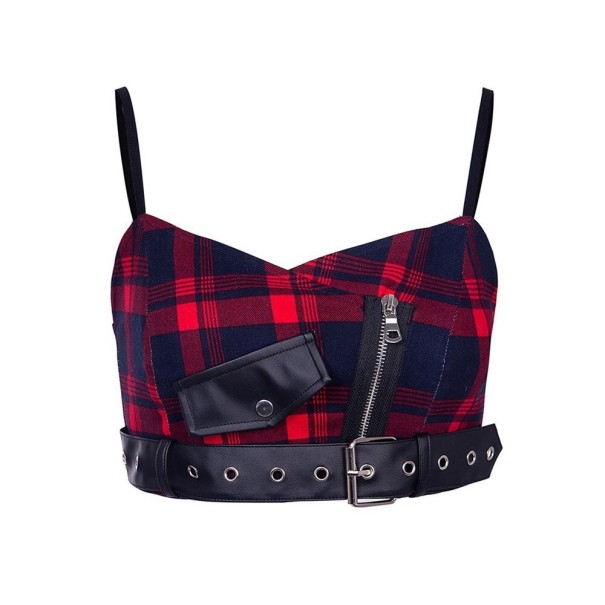 Dámský crop top s opaskem