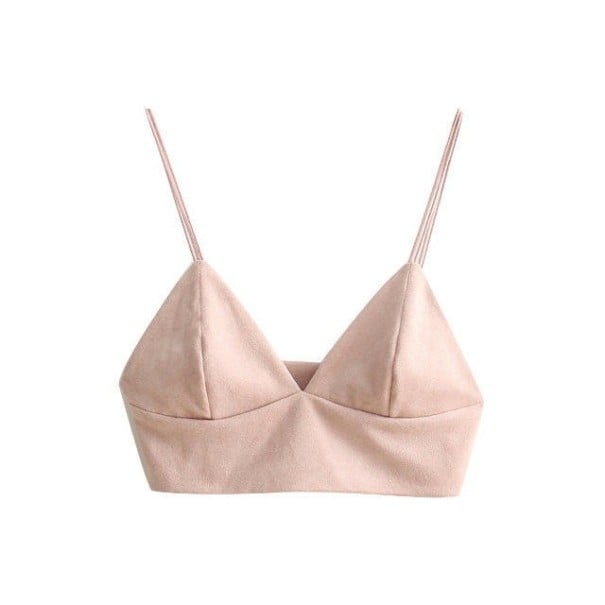 Dámský crop top s velkým výstřihem A1095 růžová XS