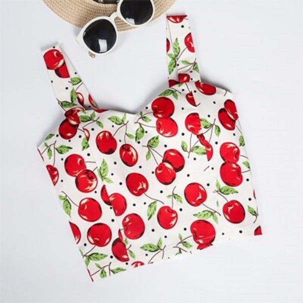 Dámský crop top se vzorem 3