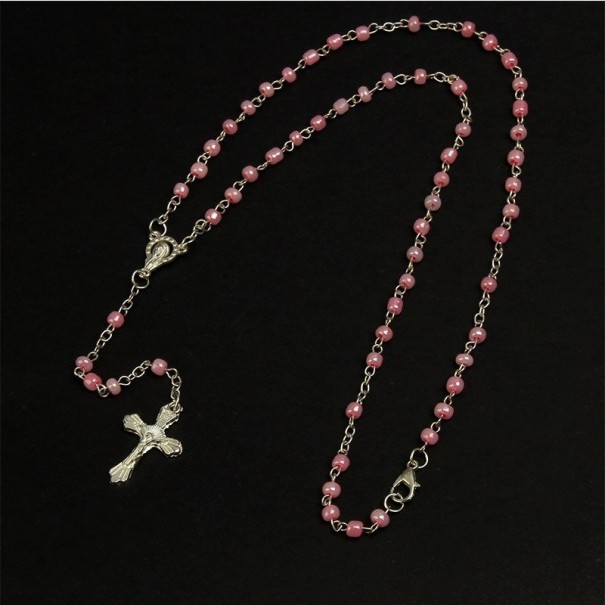 Dámsky dlhý náhrdelník s príveskom kríž 3
