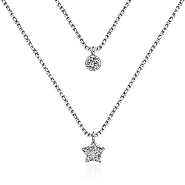 Dámský dvojitý náhrdelník s hvězdou 1