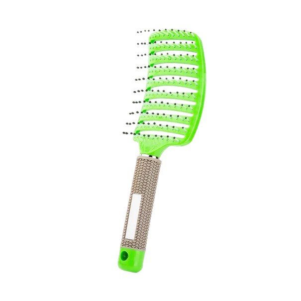 Dámský hřeben na vlasy Kartáč na rozčesání vlasů Jemný hřeben na vlasy 25 x 7,5 x 5 cm Kadeřnické potřeby zelená