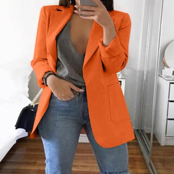 Dámsky kabát A1841 oranžová XL