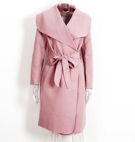 Dámský kabát Molly J2441 růžová S