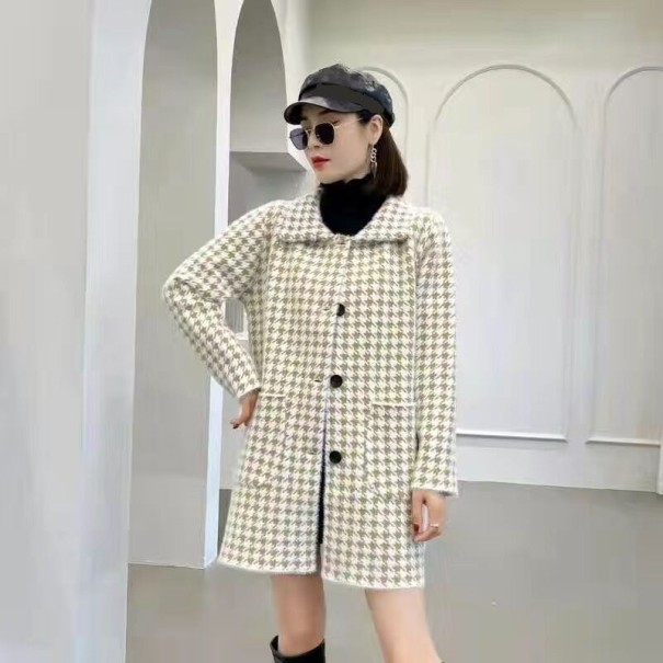 Dámský kabát P2248 béžova XL
