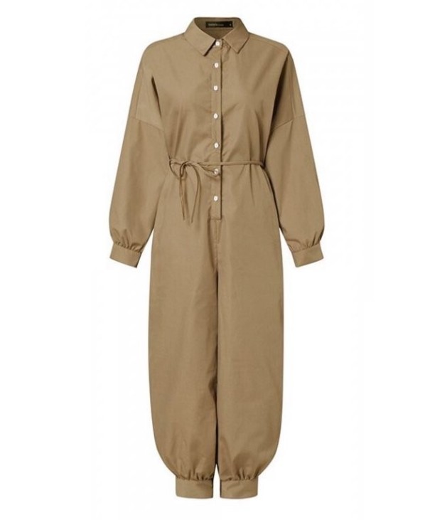 Dámsky košeľový overal s dlhým rukávom XXL 3