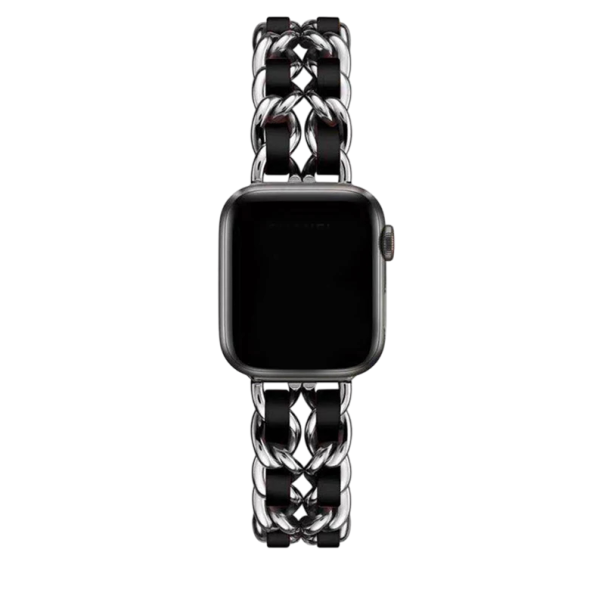 Dámský kovový řemínek pro Apple Watch 42 44 45 46 49 mm kompatibilní se Series 1–9 SE Ultra Ultra 2 Elegantní ocelový náramek stříbrná