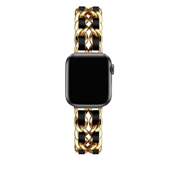 Dámský kovový řemínek pro Apple Watch Series 10–11 42 mm Elegantní kovový náramek na hodinky Luxusní dámské příslušenství k iWatch zlatá