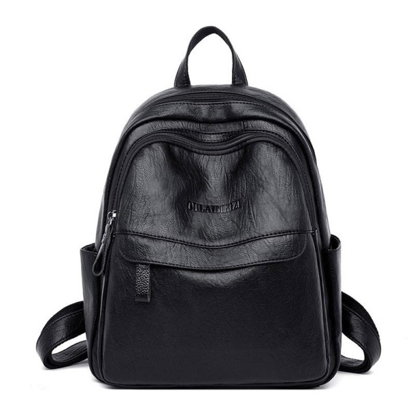 Dámský kožený batoh E845 černá