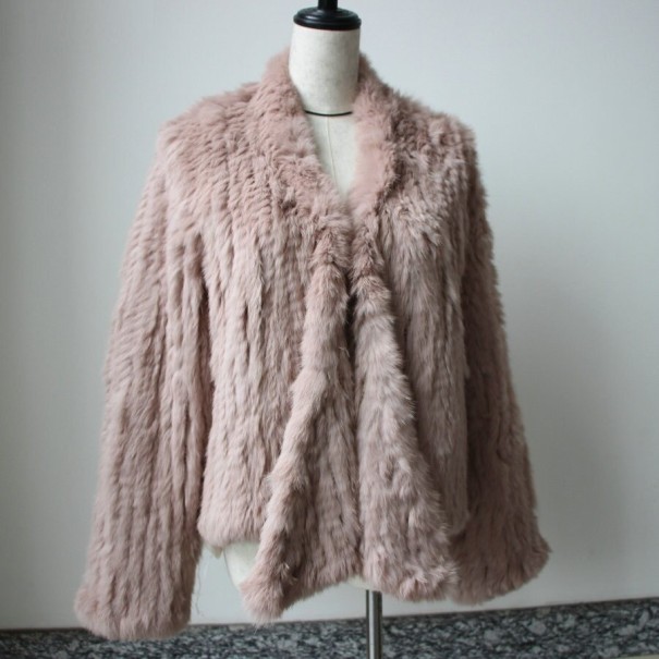 Dámský kožich P1891 růžová S