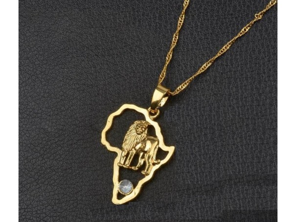 Dámský náhrdelník s Afrikou 45 cm 1