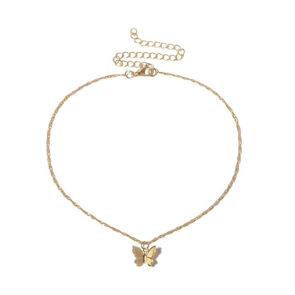 Dámský náhrdelník s motýlem G713 zlatá