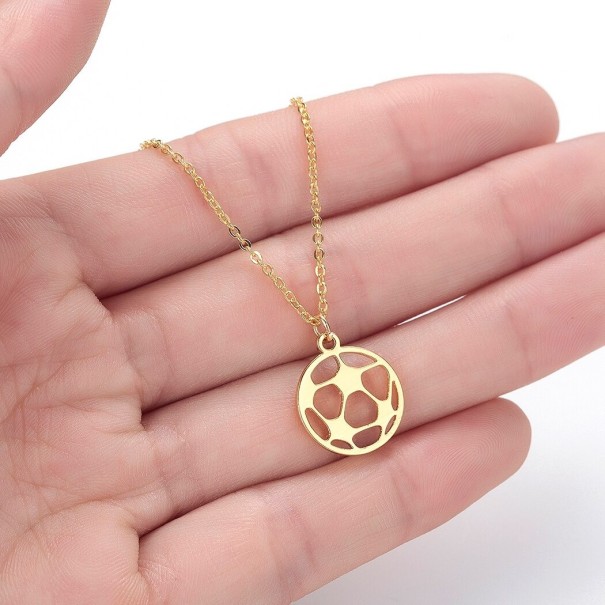 Dámský náhrdelník s přívěskem D94 zlatá 18