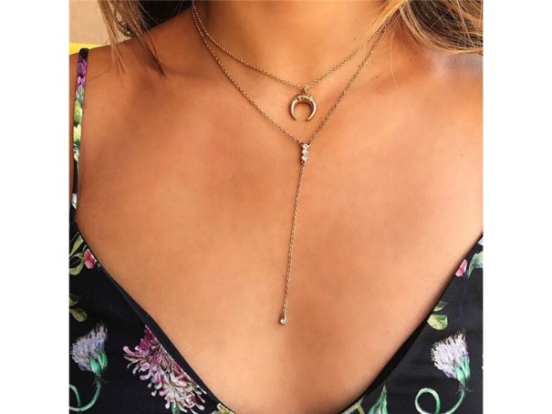 Dámský náhrdelník s přívěsky G804 25 Dámský náhrdelník s přívěsky G804 25