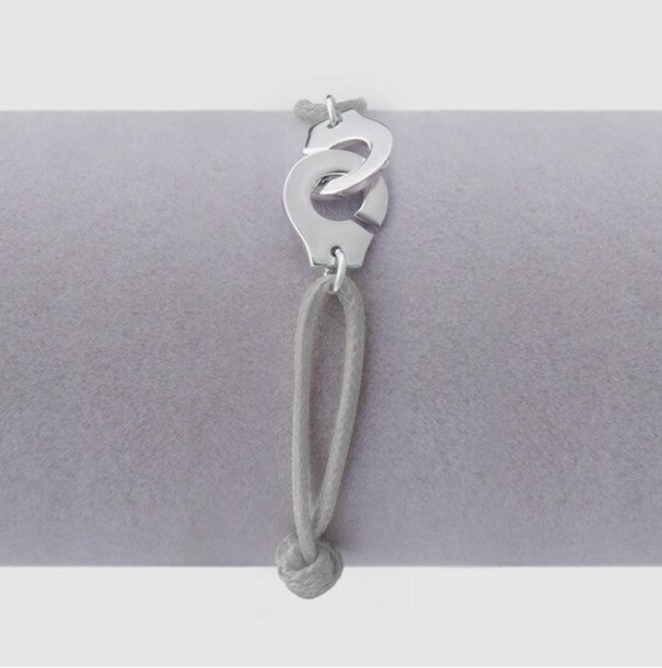 Dámský náramek s pouty šedá