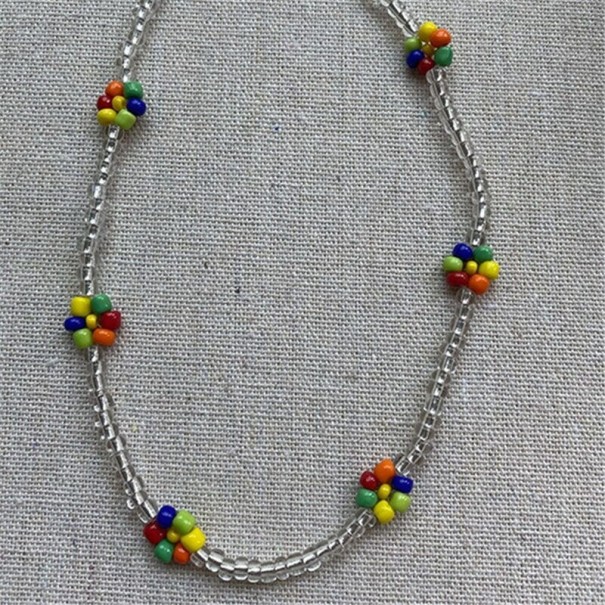Dámsky obrúbený Choker s kvetinami 11