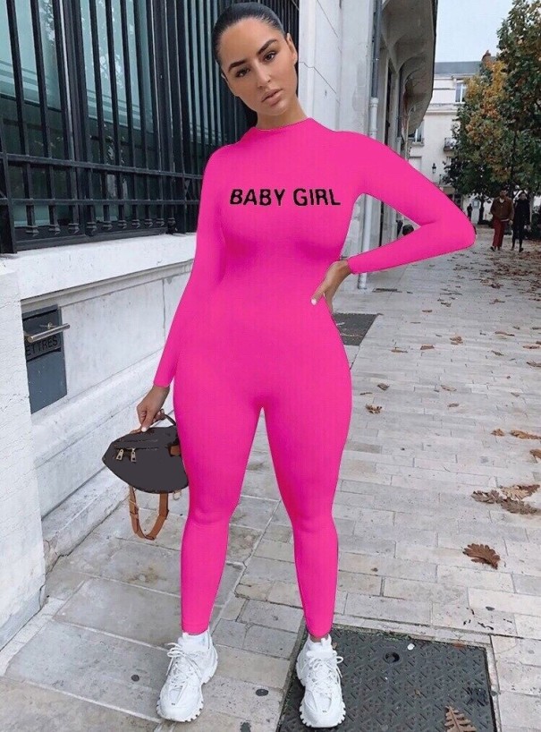 Dámsky overal baby girl tmavo ružová S