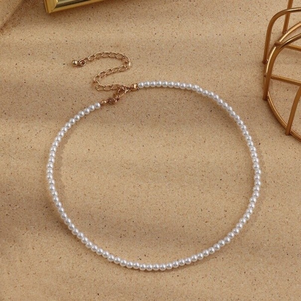 Dámsky perlový náhrdelník D394 4 mm