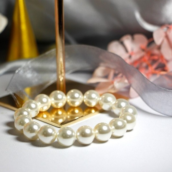 Dámsky perlový náramok P40 19 cm 10 mm