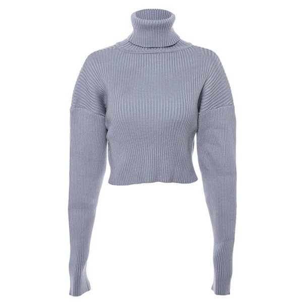 Dámský pletený crop top G254 1