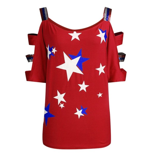 Dámský plus size top s hvězdami 1