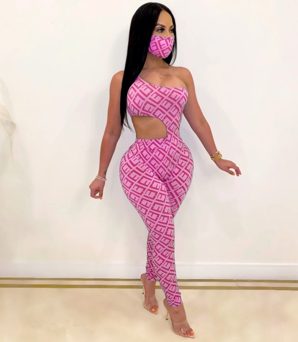 Dámský přiléhavý overal A2090 růžová L