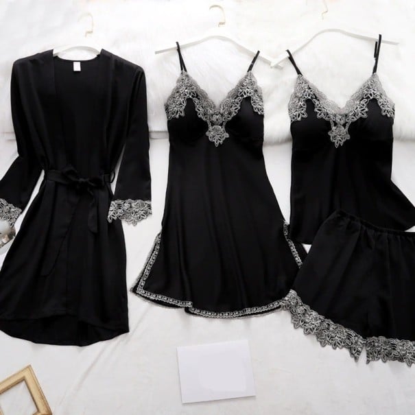 Dámský pyžamový set P2583 černá XL